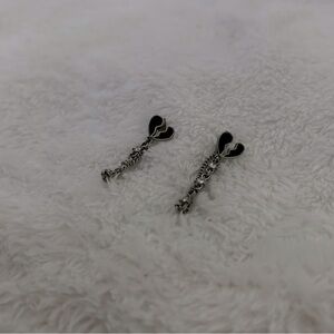 Broken heart earrings